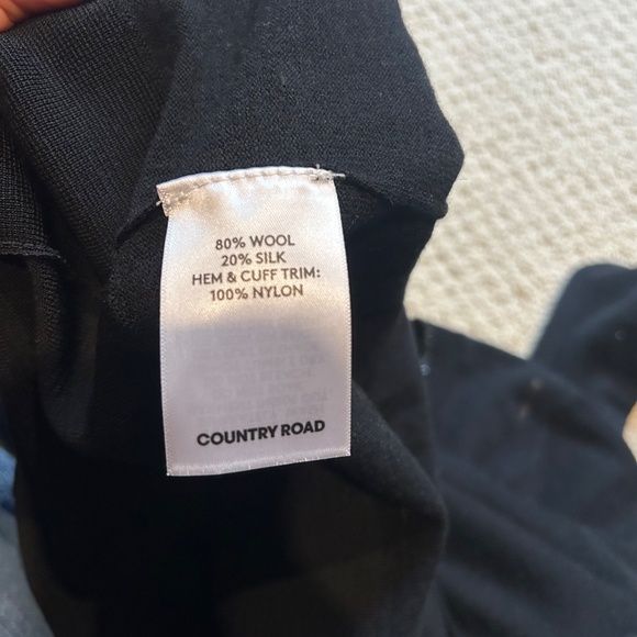 Country Road Merino Silk Black Sweater - Picture 3 of 6